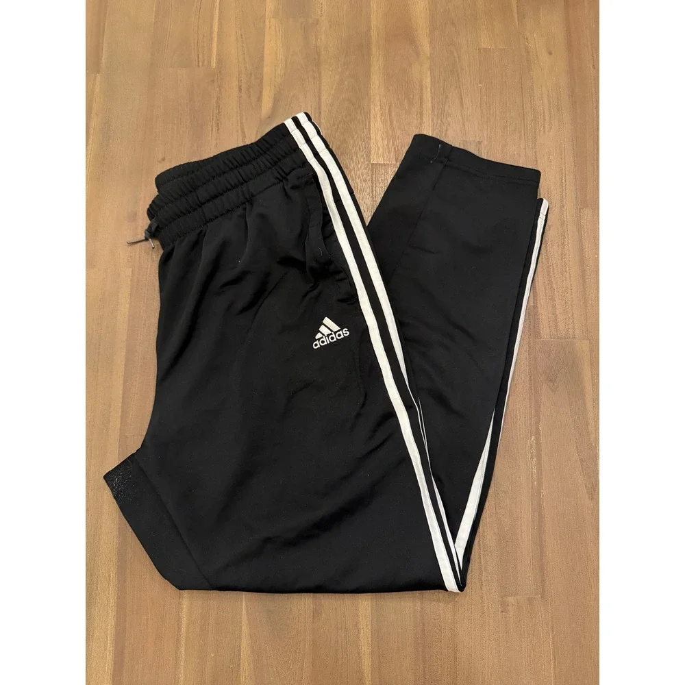 Adidas Primegreen Black Track‎ Pants Mens Size L Athletic Joggers